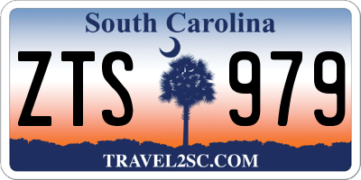 SC license plate ZTS979