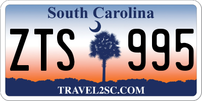 SC license plate ZTS995