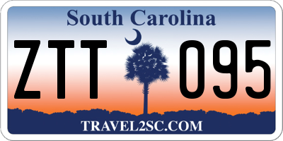 SC license plate ZTT095
