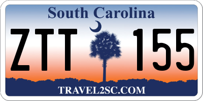 SC license plate ZTT155