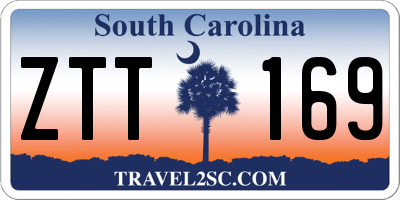 SC license plate ZTT169