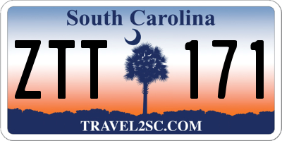 SC license plate ZTT171