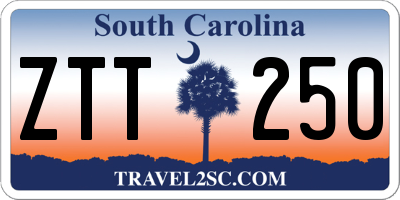 SC license plate ZTT250