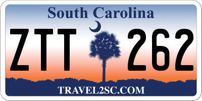 SC license plate ZTT262