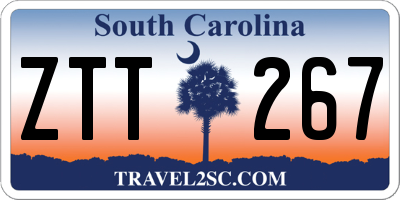 SC license plate ZTT267