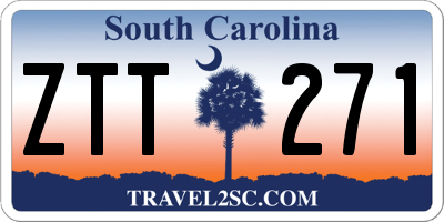 SC license plate ZTT271
