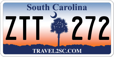 SC license plate ZTT272