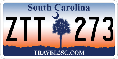 SC license plate ZTT273