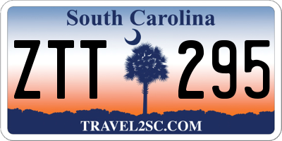 SC license plate ZTT295