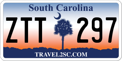 SC license plate ZTT297
