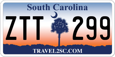 SC license plate ZTT299