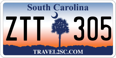 SC license plate ZTT305