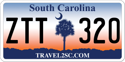 SC license plate ZTT320