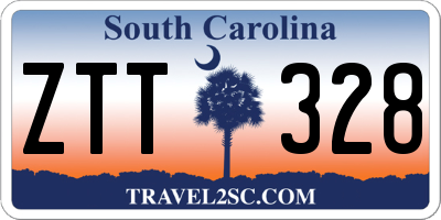 SC license plate ZTT328
