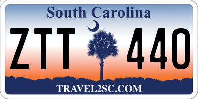 SC license plate ZTT440