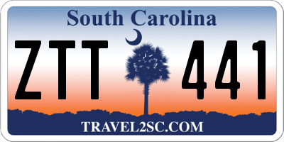 SC license plate ZTT441