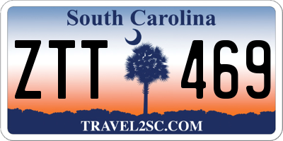 SC license plate ZTT469
