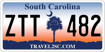 SC license plate ZTT482