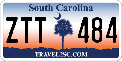 SC license plate ZTT484