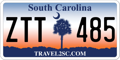 SC license plate ZTT485