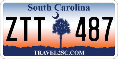 SC license plate ZTT487