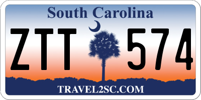 SC license plate ZTT574