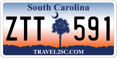 SC license plate ZTT591