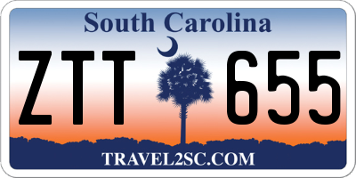 SC license plate ZTT655