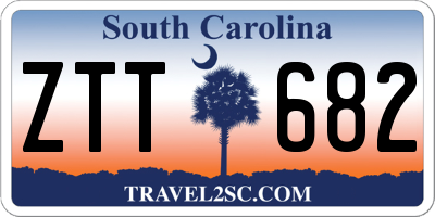 SC license plate ZTT682