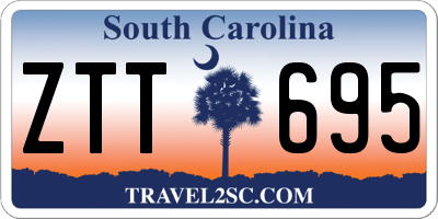 SC license plate ZTT695