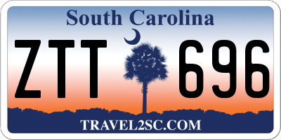 SC license plate ZTT696