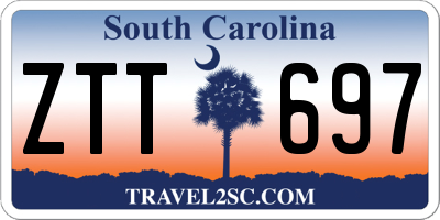 SC license plate ZTT697