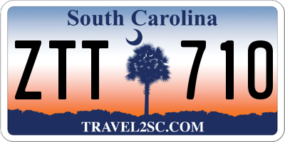 SC license plate ZTT710