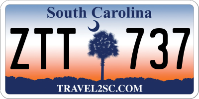 SC license plate ZTT737