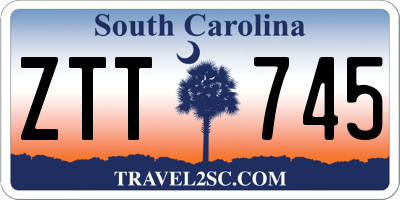 SC license plate ZTT745