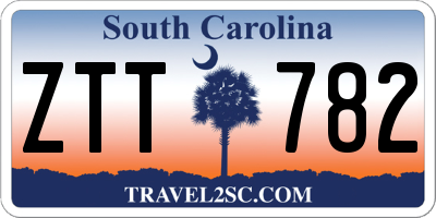SC license plate ZTT782