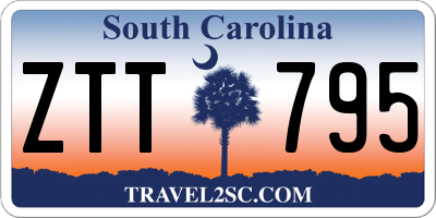 SC license plate ZTT795
