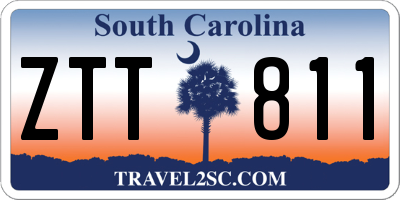 SC license plate ZTT811