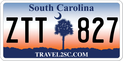 SC license plate ZTT827