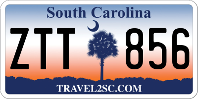 SC license plate ZTT856