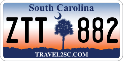 SC license plate ZTT882