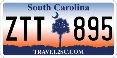 SC license plate ZTT895