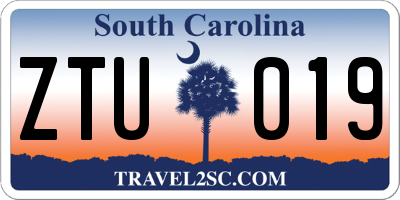 SC license plate ZTU019