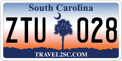 SC license plate ZTU028