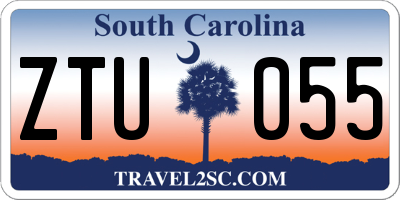 SC license plate ZTU055