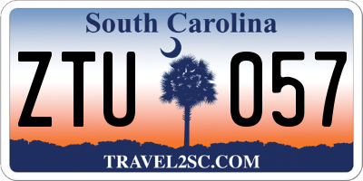 SC license plate ZTU057