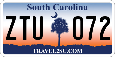 SC license plate ZTU072