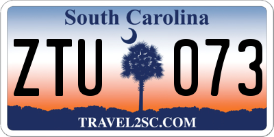 SC license plate ZTU073