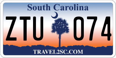SC license plate ZTU074