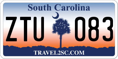 SC license plate ZTU083